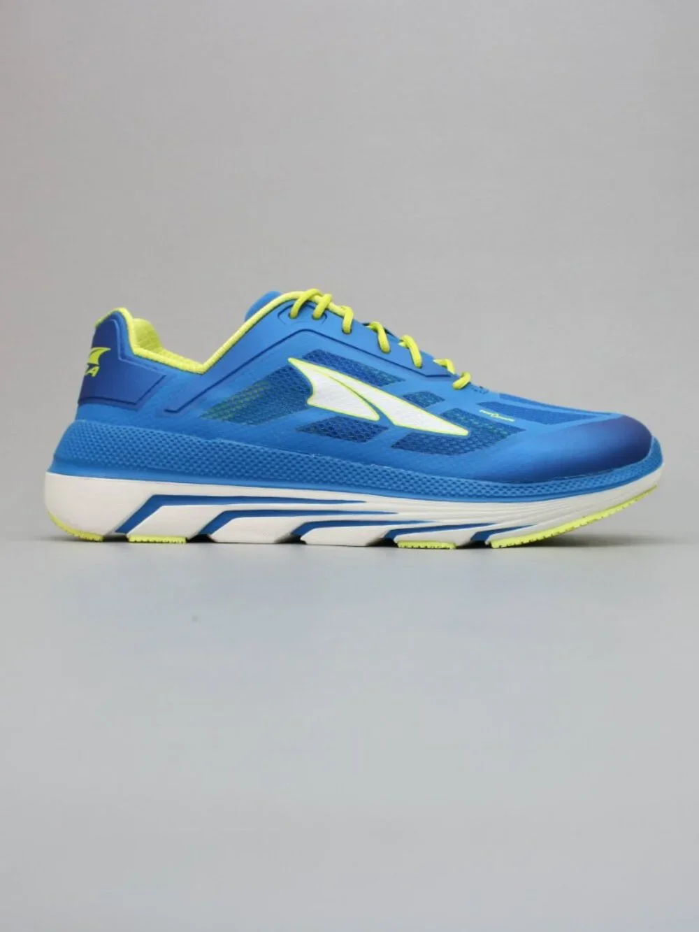 Altra Men's 11.5 Duo Blue Yellow Road Running Zero Drop Shoes Sneakers AFM1838F